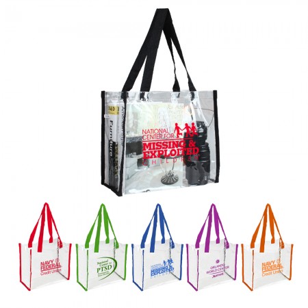 Clear Vinly NFL Stadium Compliant Tote